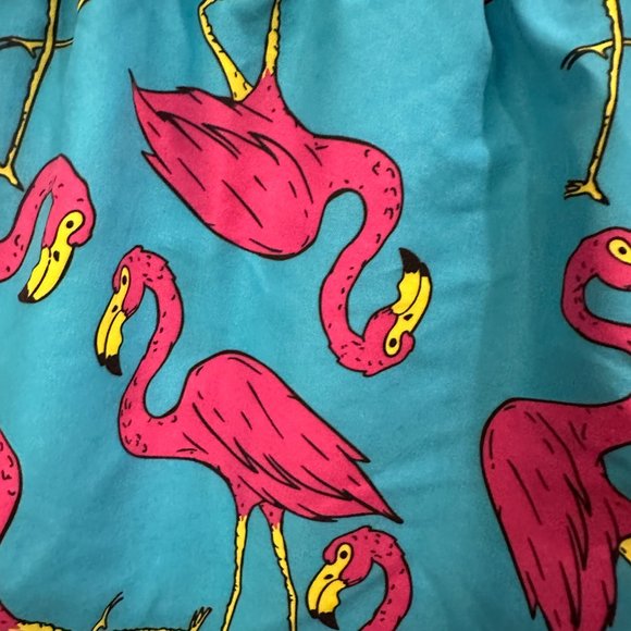 Maamgic Swimsuit, Flamingo Design, Blue Background - Picture 4 of 5